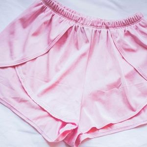 Stevi Brooks pink shorts
